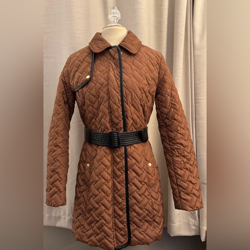 Cole Haan Women's Quilted Trench Coat size S